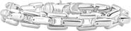 Bliss Diamond Men's Steel Single Tone Clasp 10mm Long Link 8.5 " Bracelet