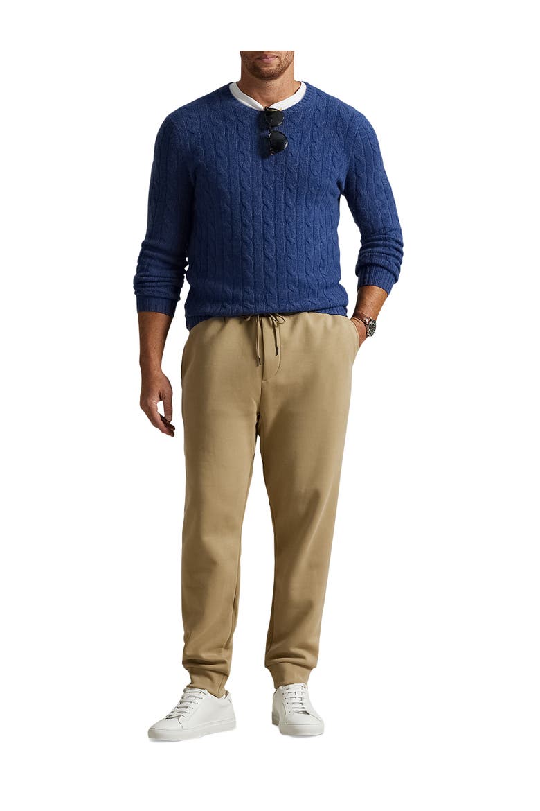 Big & Tall Double-Knit Tech Joggers, Alternate, color, SURREY TAN