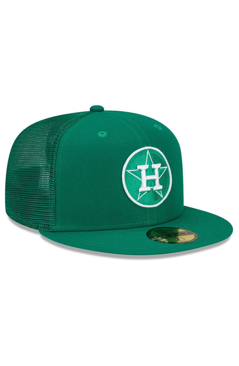 New Era Men's New Era Green Houston Astros 2022 St. Patrick's Day 59FIFTY Fitted Hat, Alternate, color, 