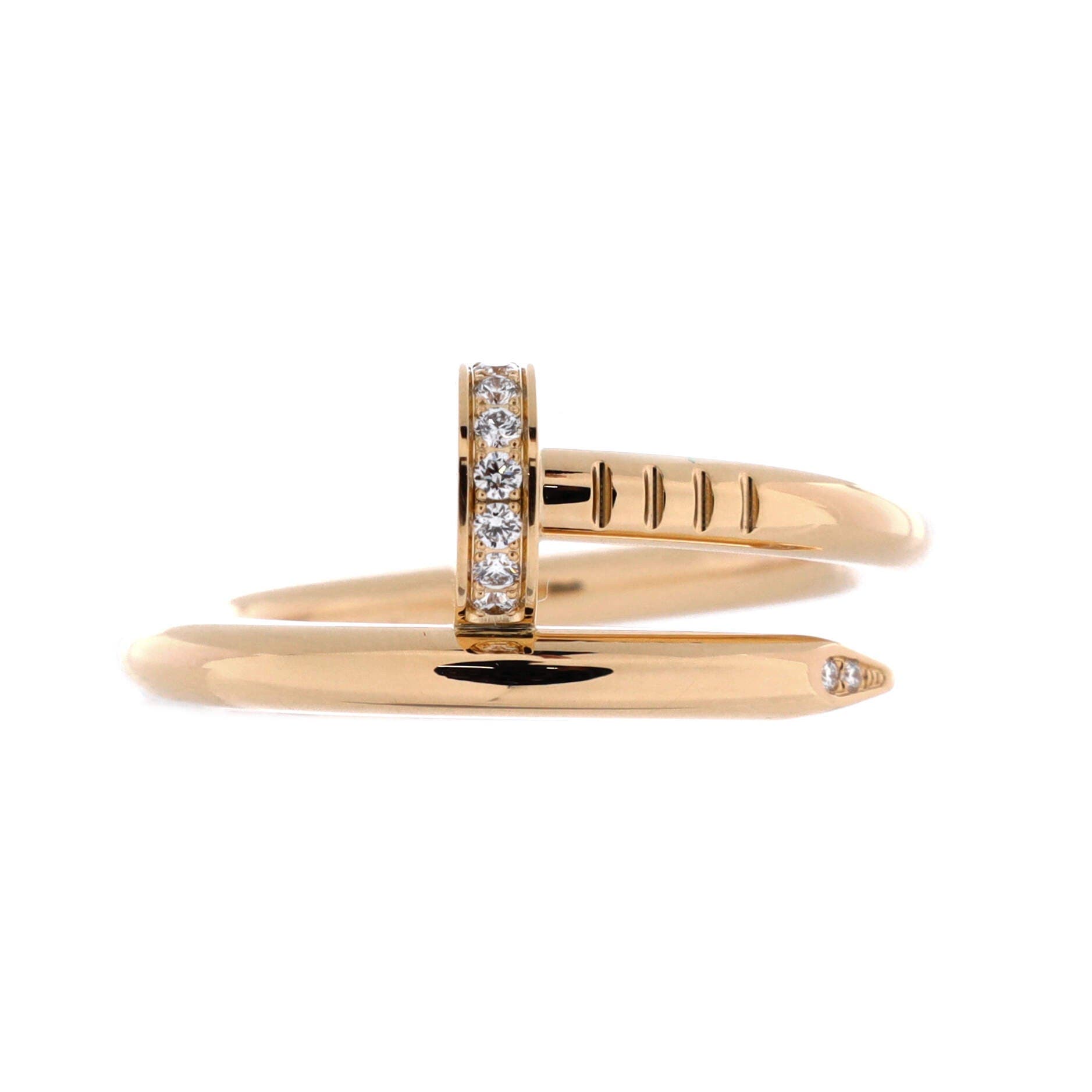 Juste un Clou Ring 18K Yellow Gold and Diamonds, Main, color, Metallic Gold