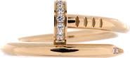 Pre-Owned Cartier Juste un Clou Ring 18K Yellow Gold and Diamonds