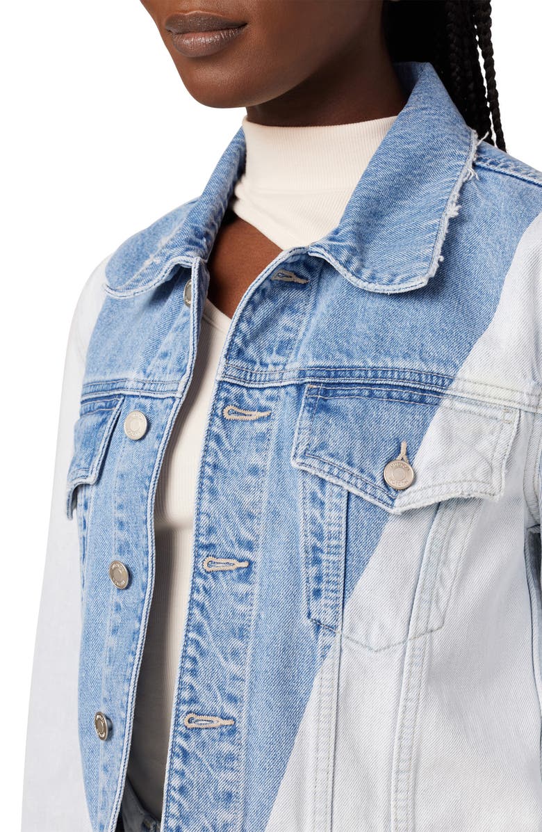 Hudson Jeans Gia Classic Trucker Denim Jacket, Alternate, color, Extracted Triangle