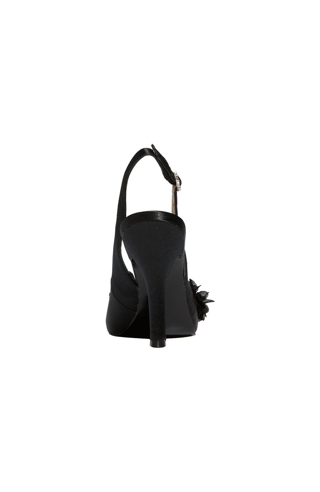 'Summer' Satin Pump, Alternate, color, BLACK
