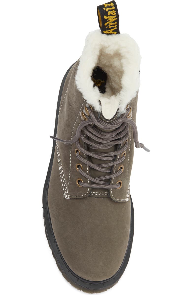 Dr. Martens 1460 Pascal Bex Faux Fur Lined Boot, Alternate, color, Gunmetal
