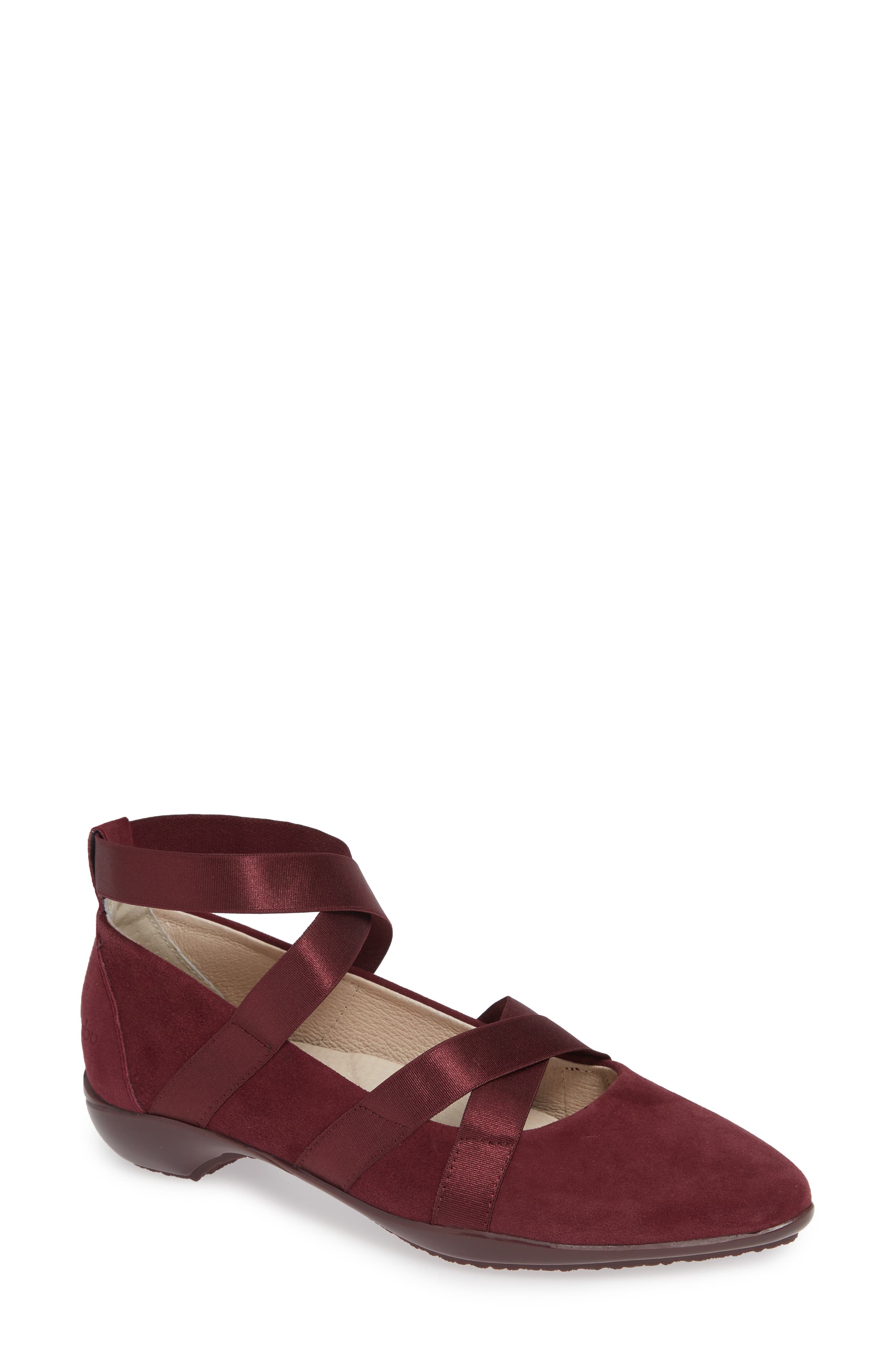 Rumson Flat, Main, color, BURGUNDY SUEDE