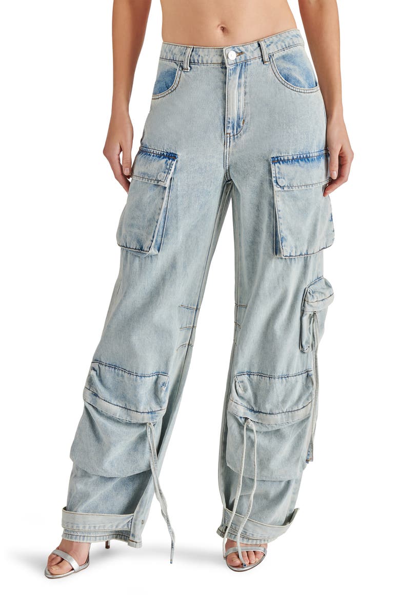 Duo Cargo Jeans, Main, color, LIGHT BLUE