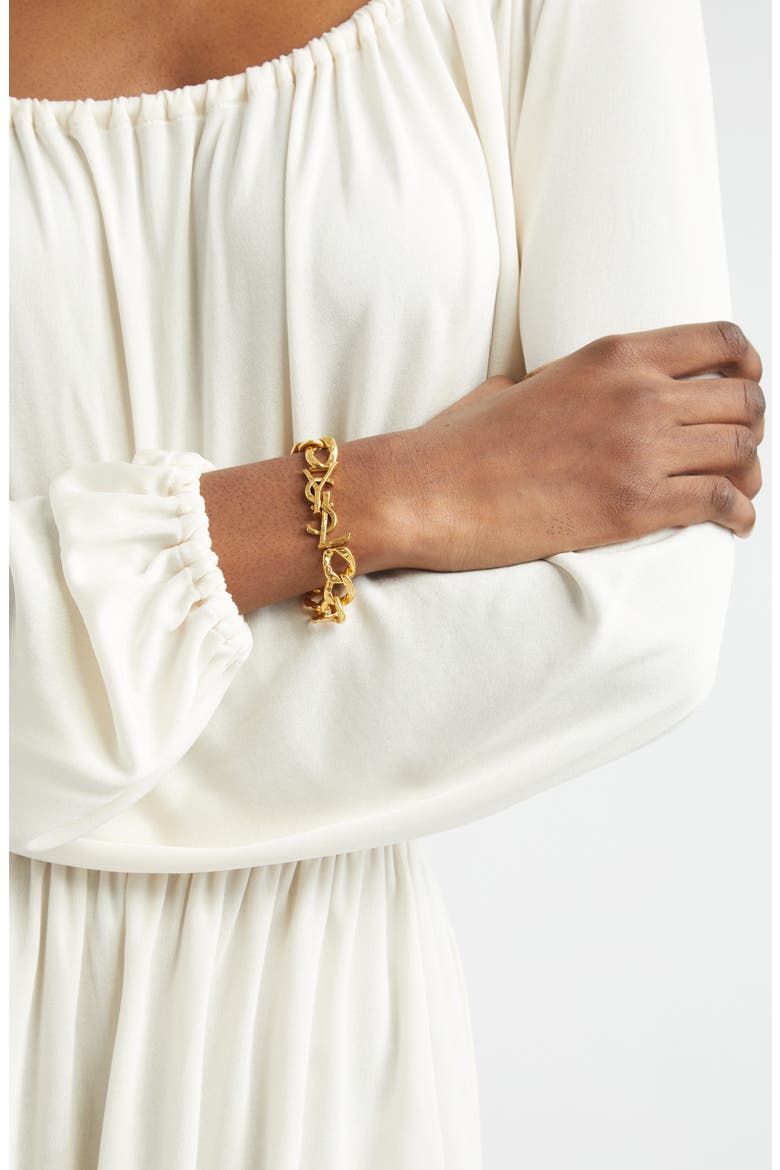 Cassandre Chain Link Bracelet, Alternate, color, GOLD