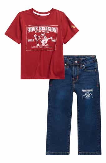 True Religion Kids' Buddha Graphic T-Shirt & Jeans Set