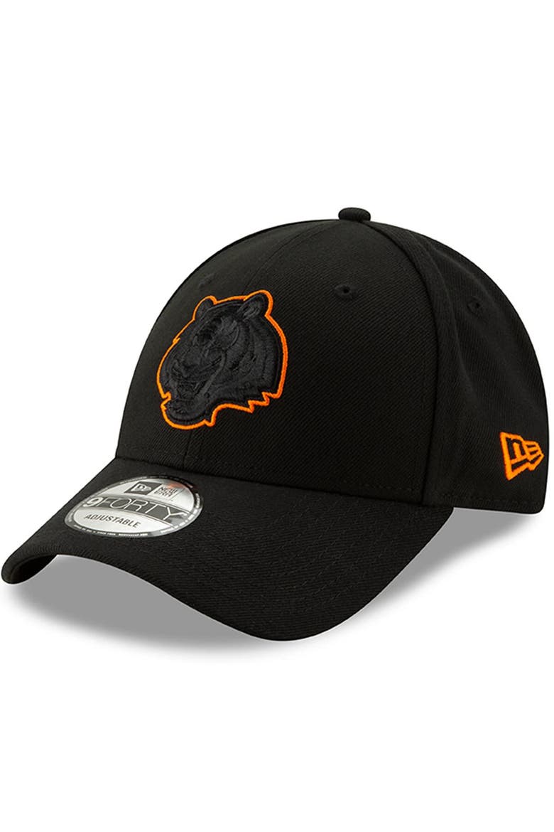 Men's New Era Black Cincinnati Bengals Momentum 9FORTY Adjustable Snapback Hat, Main, color, Black
