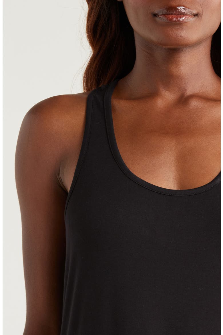 Cool Touch Tank Nightgown, Alternate, color, BLACK