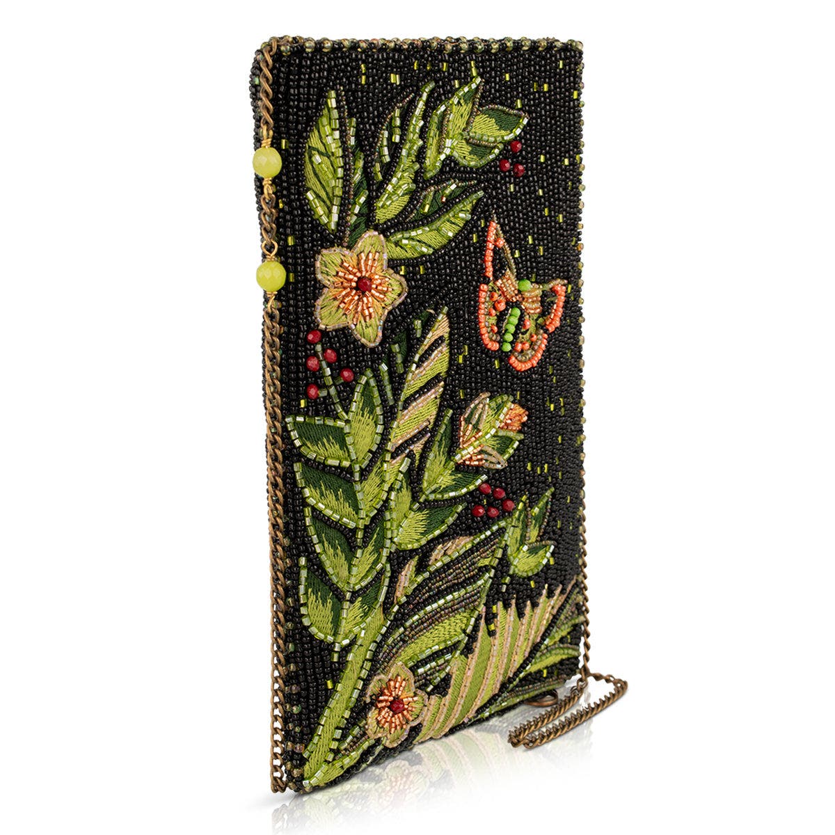 Enchanting Evening Crossbody Phone Bag, Alternate, color, Black