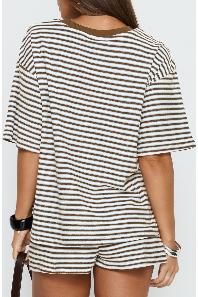Selvina Oversized Terry T-Shirt, Alternate, color, MULTI STRIPE