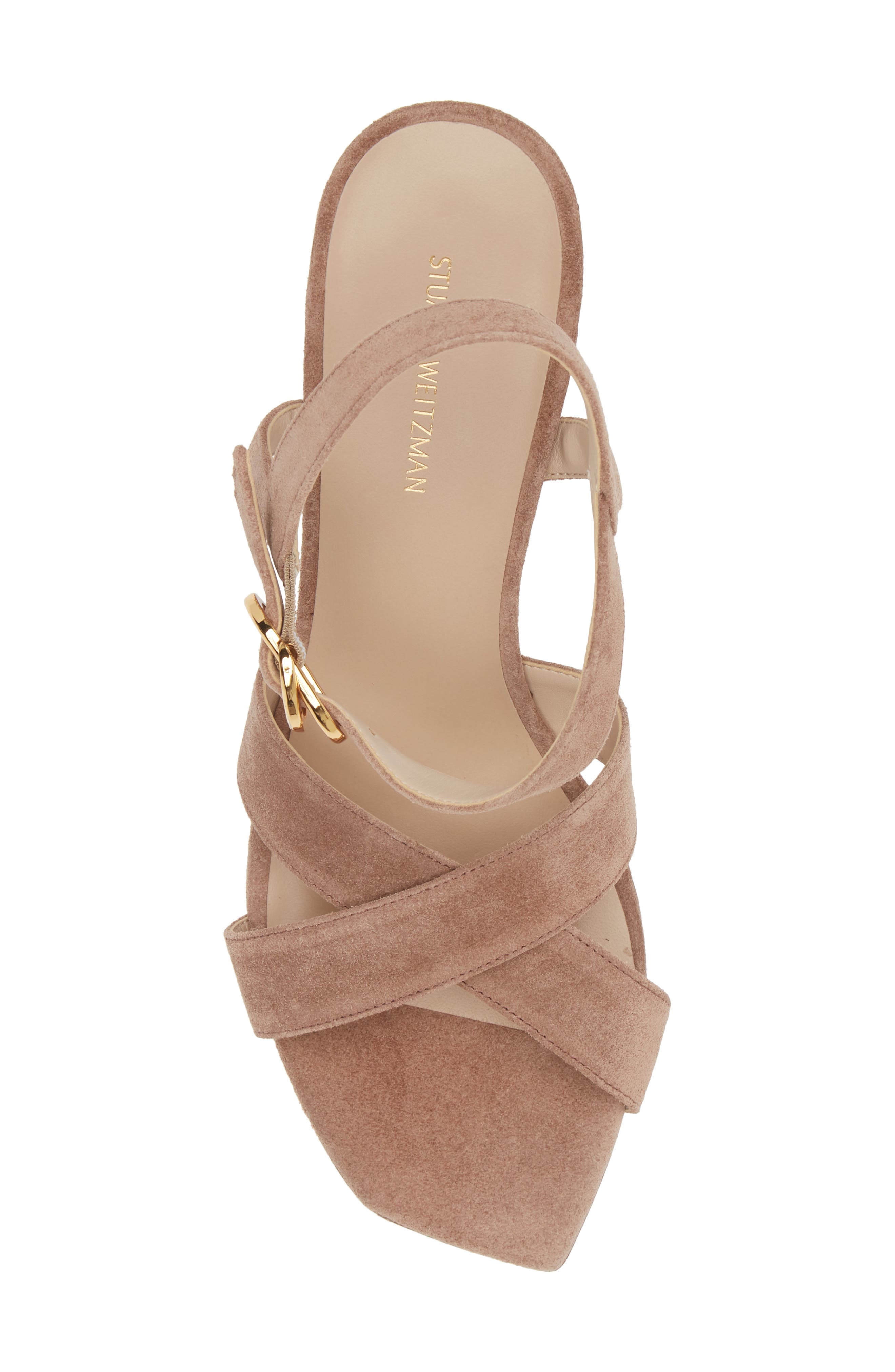 Stuart Weitzman Analeigh 75 Sandal, Alternate, color, Cappucino