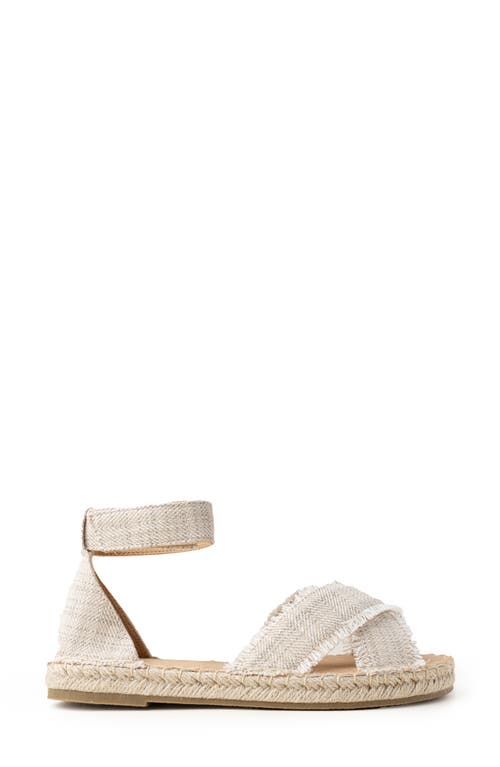 Minnetonka Pemma Ankle Strap Sandal In Tan Herringbone