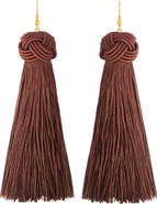 Petit Moments Knotted Fringe Drop Earrings