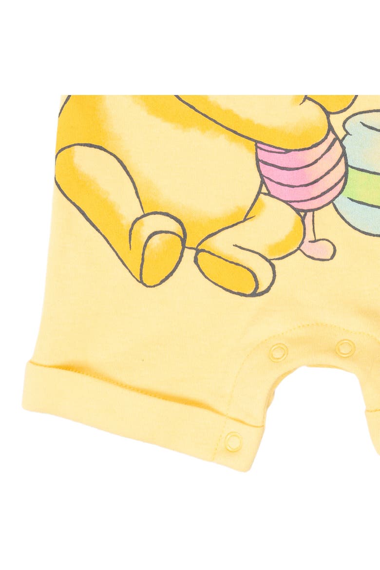 Winnie the Pooh Baby Girls' 2-Piece Sleeveless Romper and Headband Set, Alternate, color, Pooh Piglet Yellow