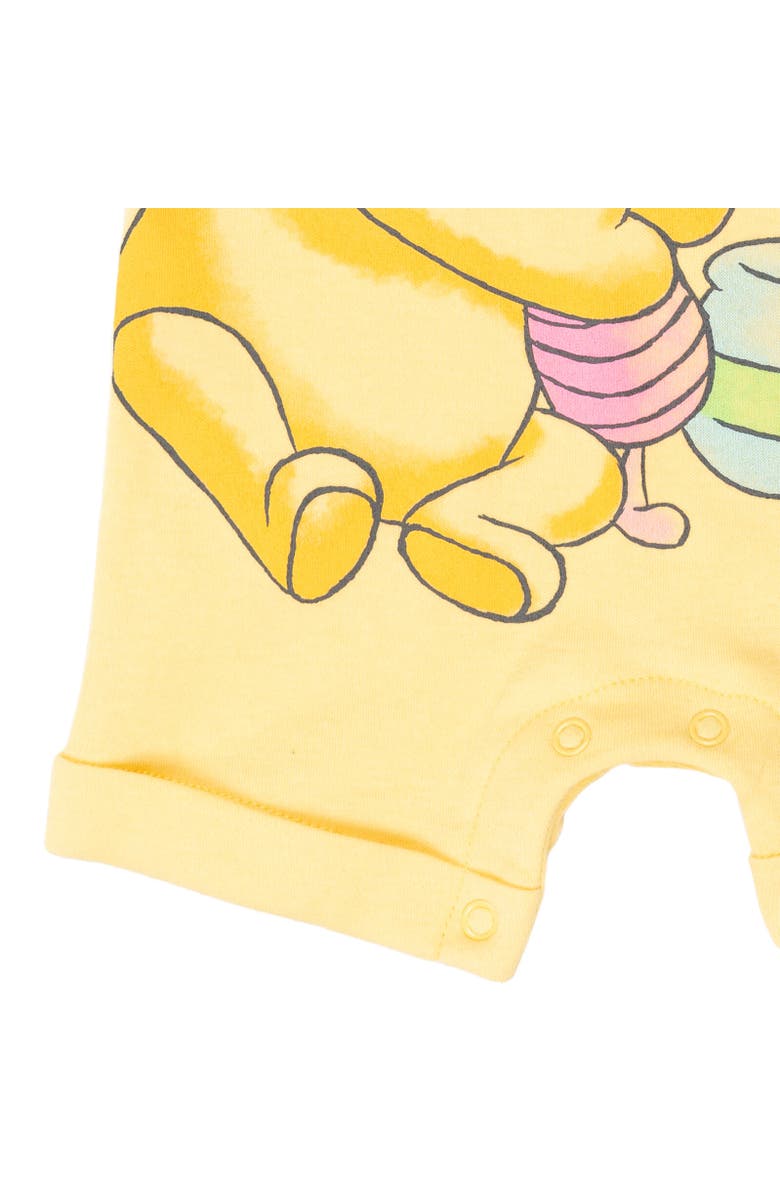 Disney Winnie the Pooh Toddler Girls' 2-Piece Sleeveless Romper and Headband Set, Alternate, color, Pooh Piglet Yellow