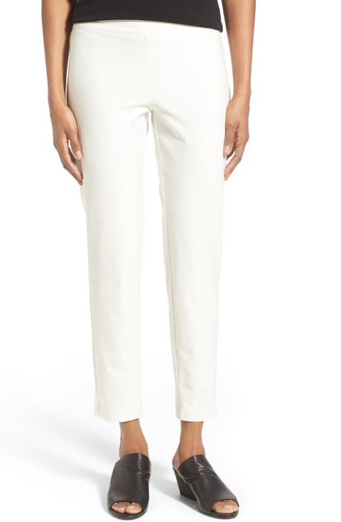 Stretch Crepe Slim Ankle Pants (Regular & Petite)