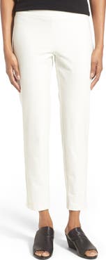 Eileen Fisher Stretch Crepe Slim Ankle Pants