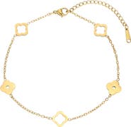 Adornia Clover Station Anklet