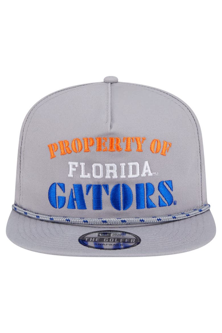 Men's New Era Gray Florida Gators Golfer Vintage Adjustable Hat, Alternate, color, Gray
