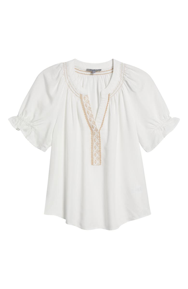 Wit & Wisdom Embroidered Peasant Top, Alternate, color,