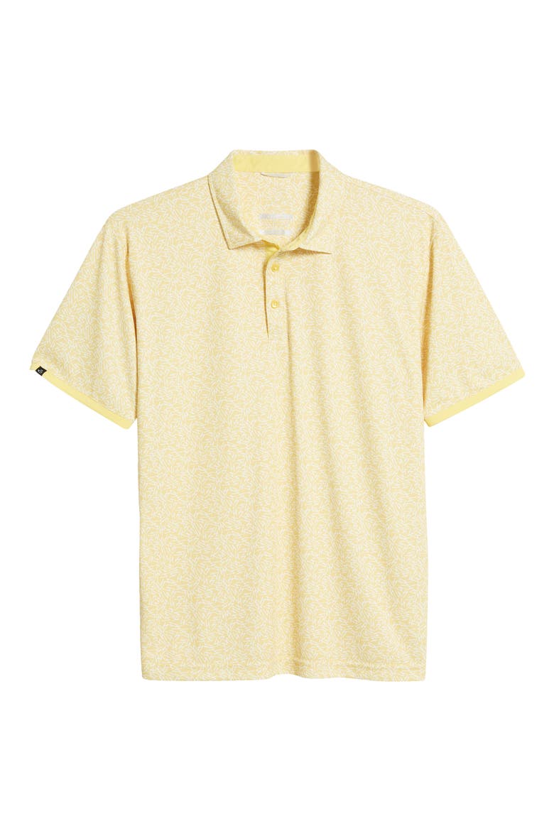 Fore Scatter Print Golf Polo, Alternate, color, LEMON