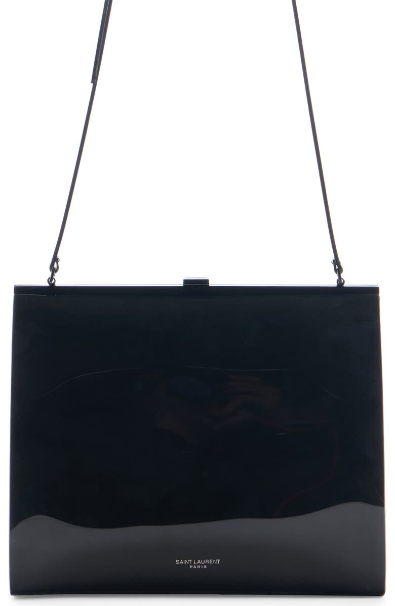 Saint Laurent Small Sac Patent Shoulder Bag, Main, color,