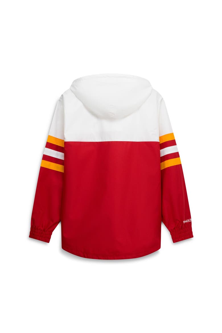 Men's Mitchell & Ness  Red Kansas City Chiefs Head Coach Anorak Quarter-Zip Windbreaker Jacket, Alternate, color, Red
