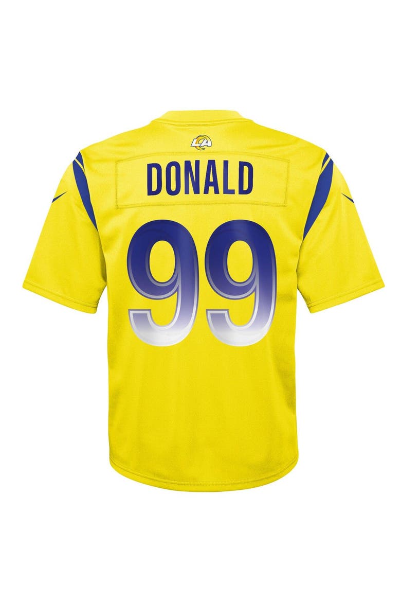 Youth Nike Aaron Donald Gold Los Angeles Rams Inverted Game Jersey, Alternate, color, Gold