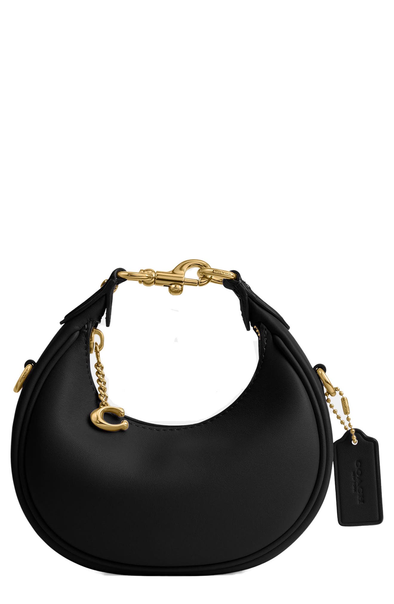 Glovetanned Leather Jonie Bag, Main, color, B4/BLACK