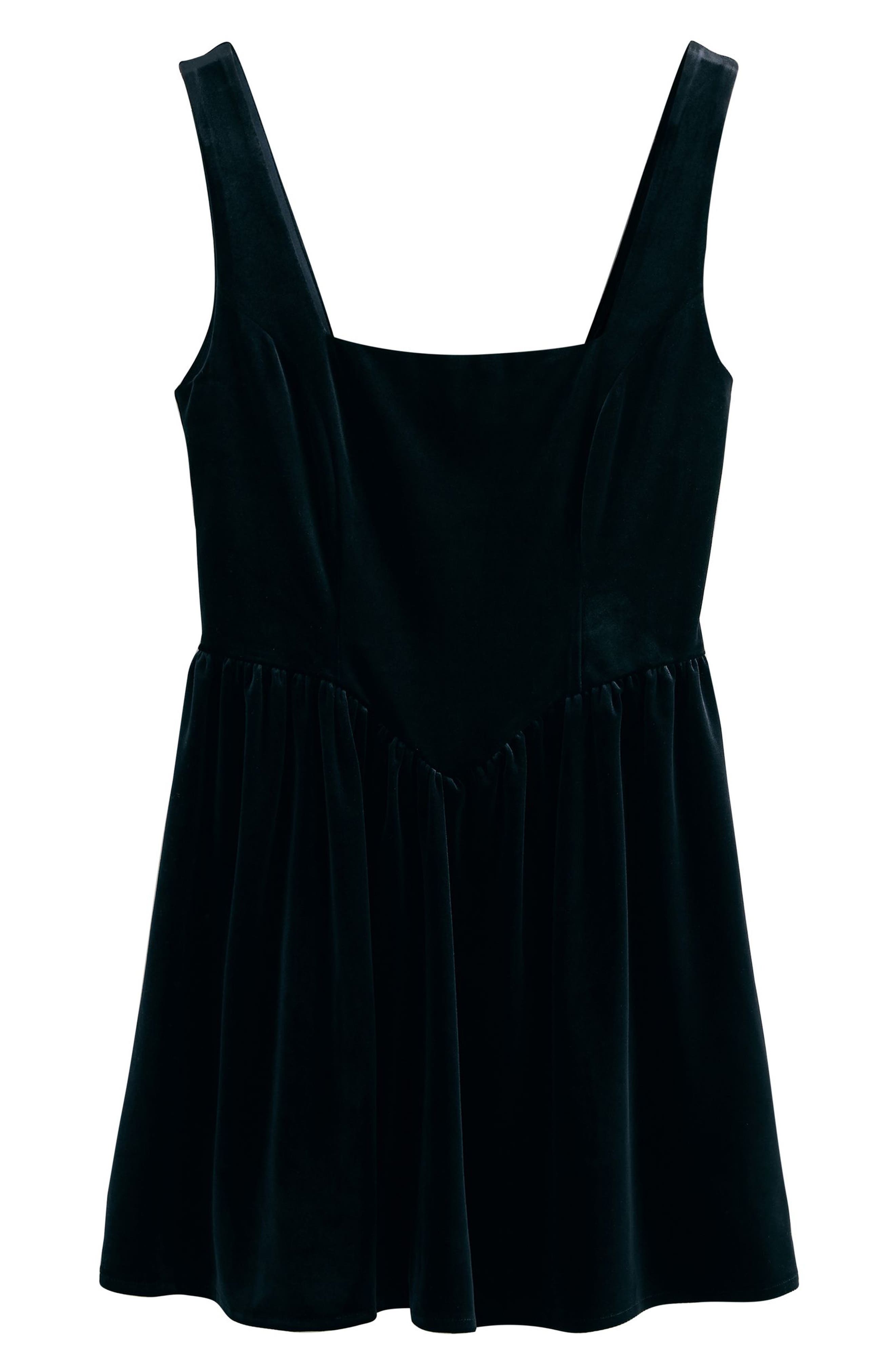 Sleeveless Velvet Minidress - image 2