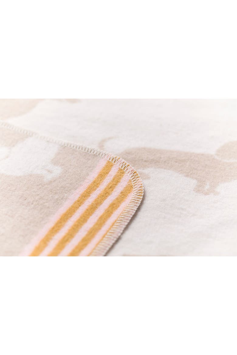 Juwel Dachshund Baby Blanket, Alternate, color, Ecru