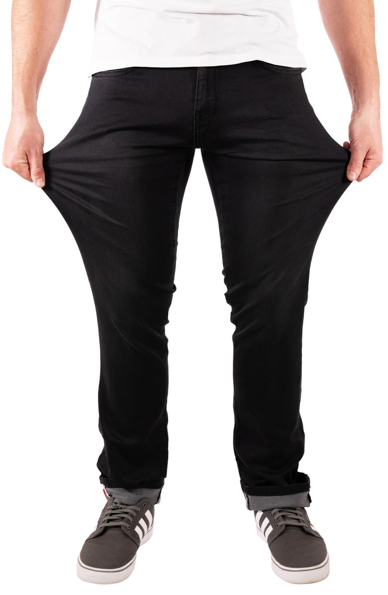Maceoo Stretch Jeans, Alternate, color, Black