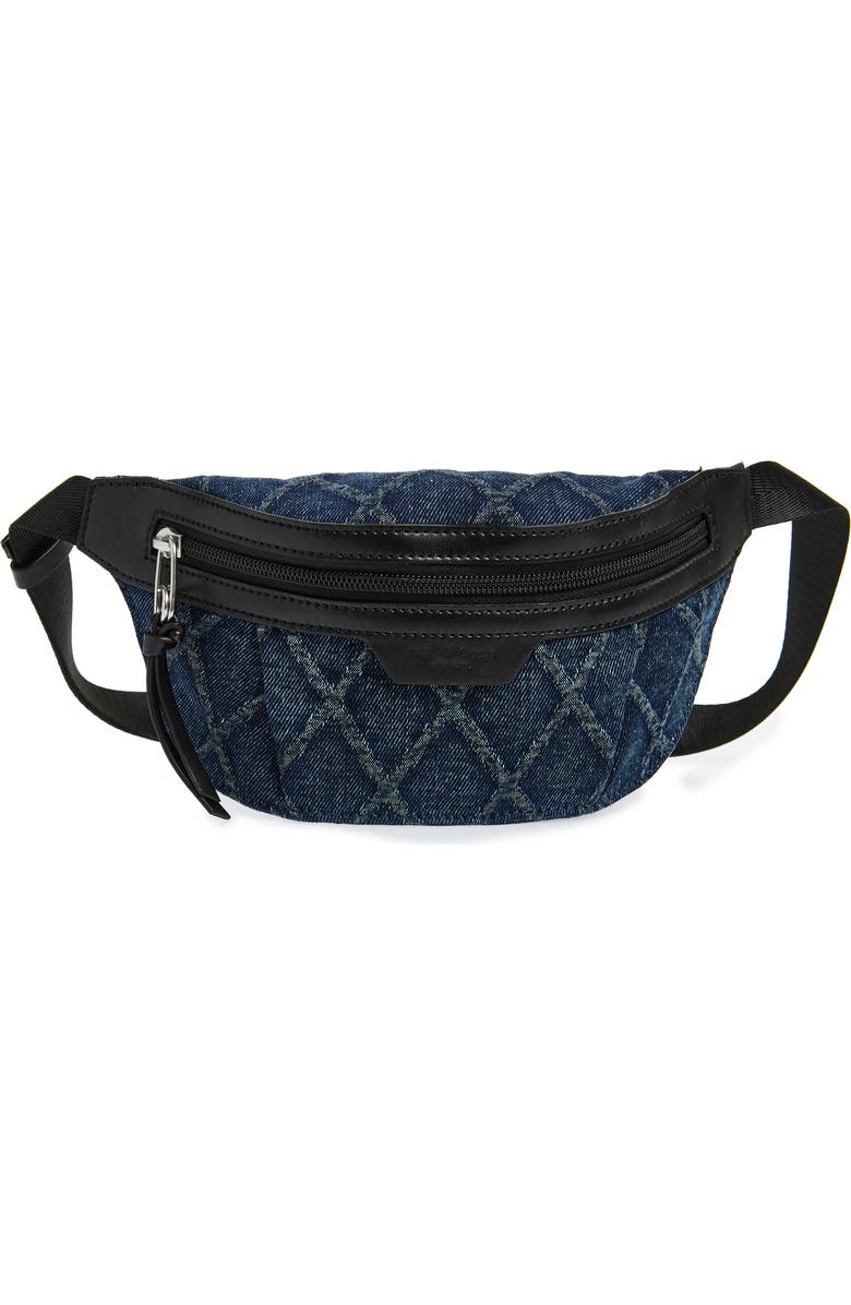 rag & bone Mini Commuter Denim Belt Bag, Main, color,