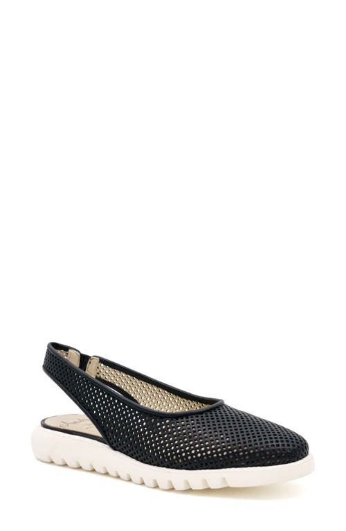 Amalfi By Rangoni Egregio Slingback Sneaker In Black Vapor