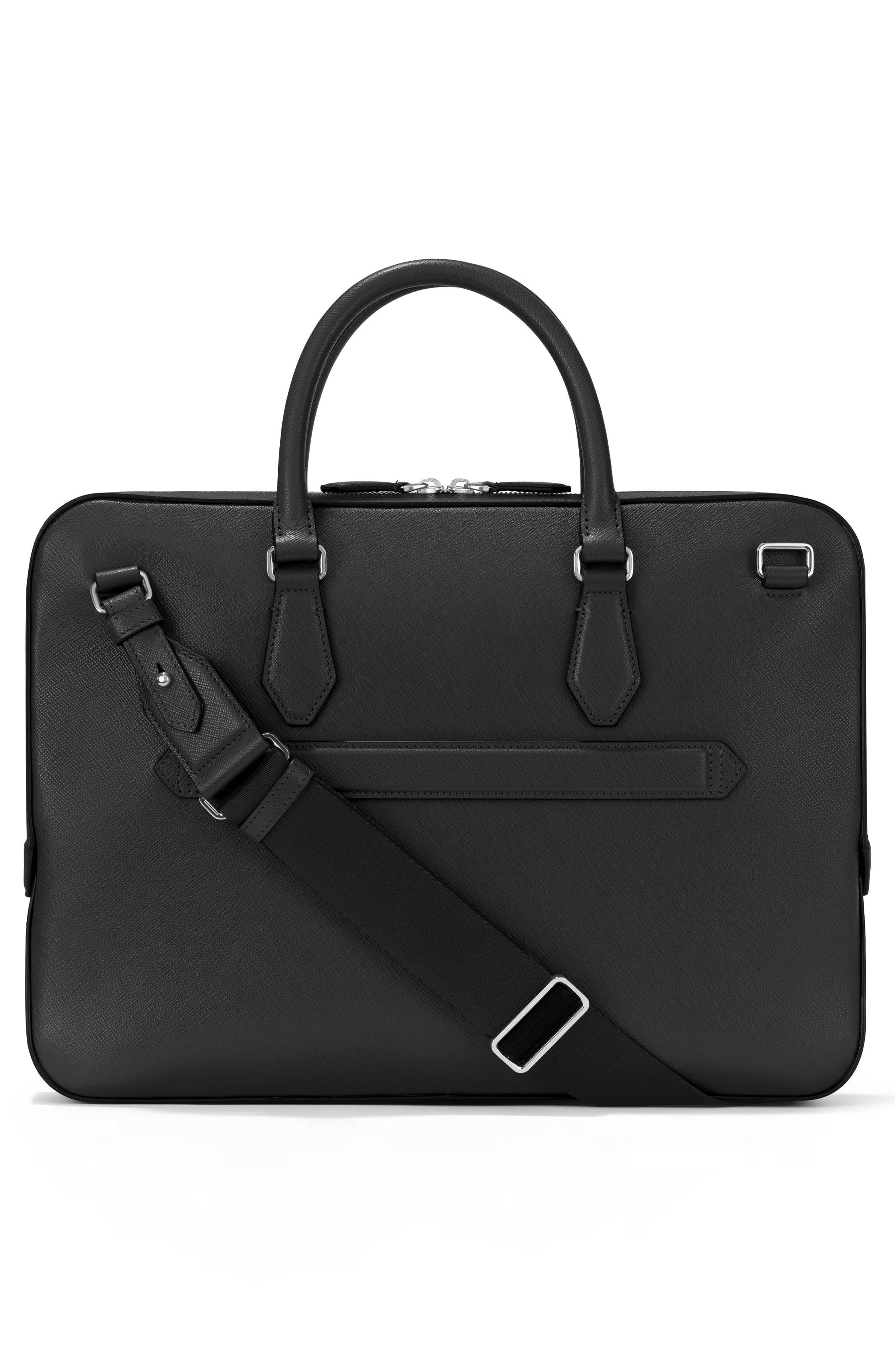Montblanc Sartorial Thin Document Case, Alternate, color, Black