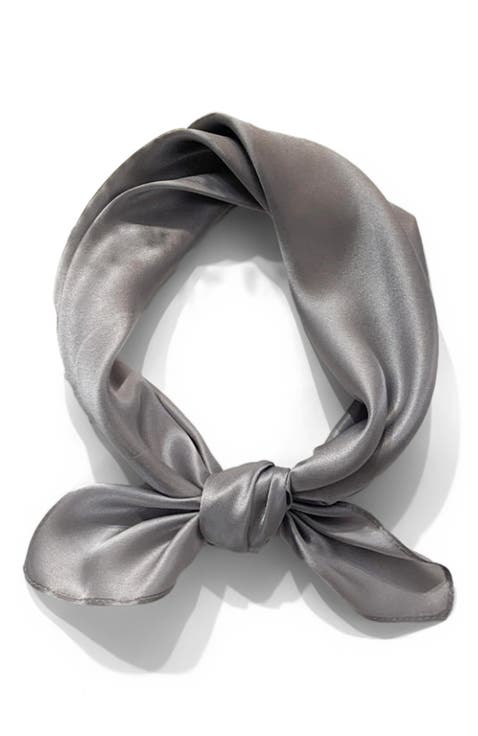Pure Silk Solid Color Square Scarf