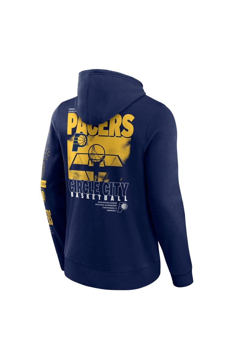 FANATICS Men's Fanatics Navy Indiana Pacers Game Time Crossover Pullover Hoodie, Alternate, color, Navy