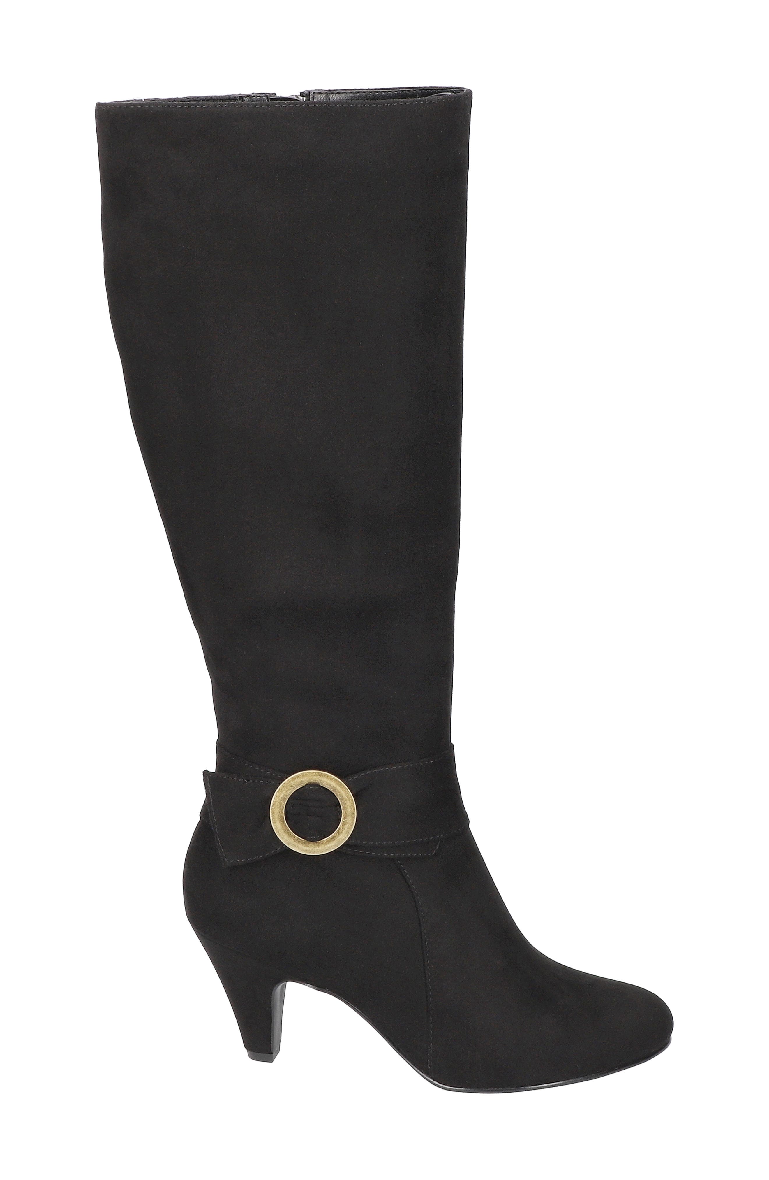 Bella Vita Rima Plus Knee High Boot, Alternate, color, Black Suede