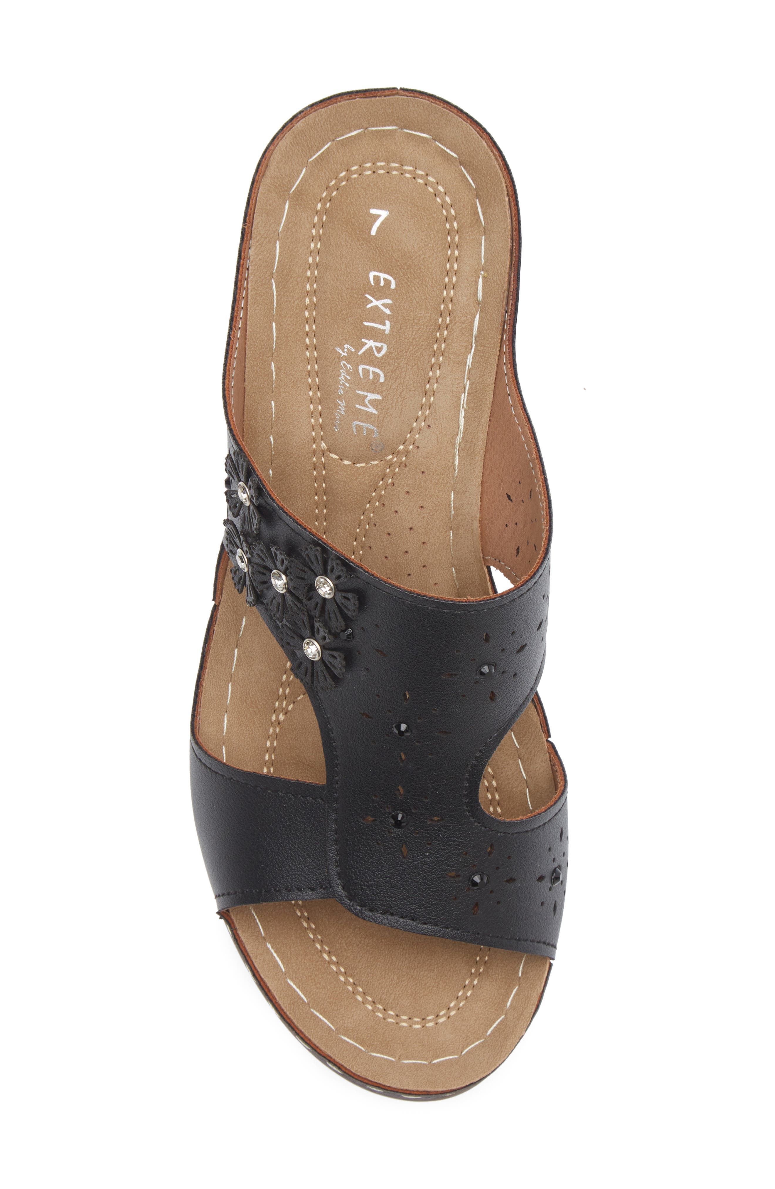 EXTREME BY EDDIE MARC Willa Sandal, Alternate, color, Black