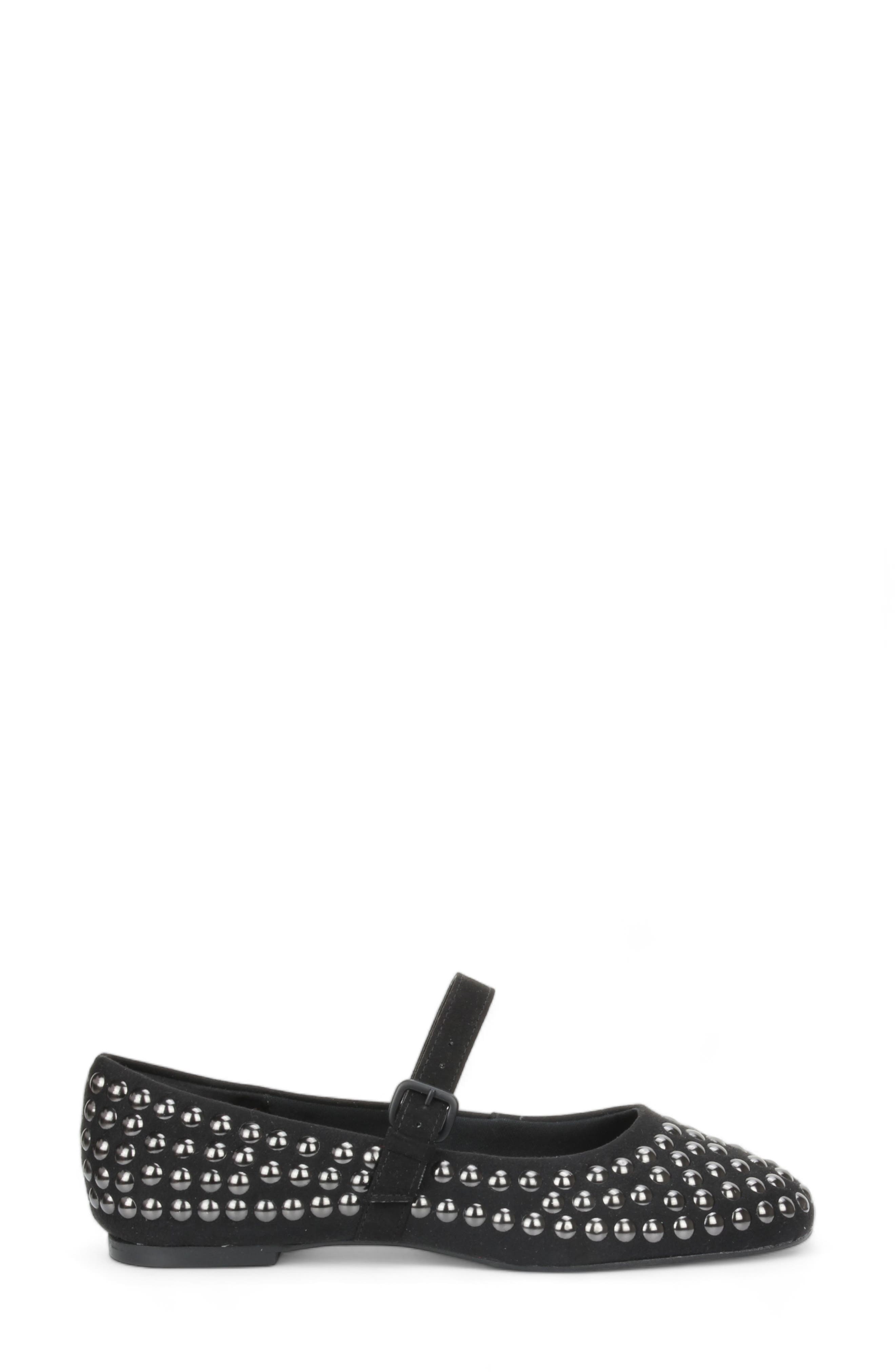 Love Rio Misty Studded Mary Jane Ballet Flat, Alternate, color, Black