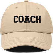Dalix Coach Embroidered Sports Dad Cap