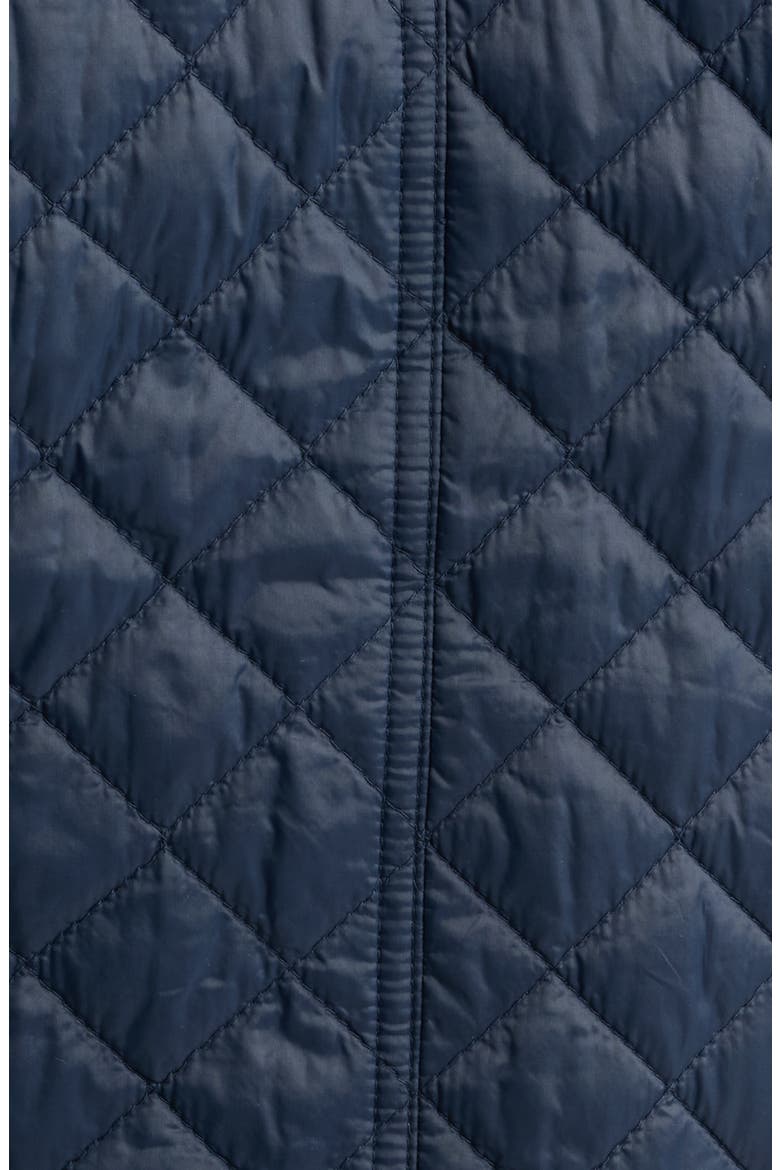 Round Neck Quilted Short Coat, Alternate, color, MARITIME