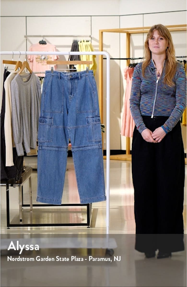 Baggy Straight Leg Cargo Jeans, sales video thumbnail