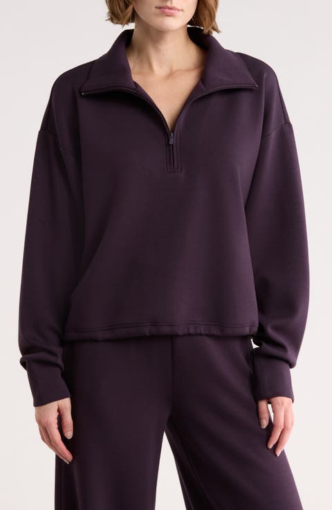 Whisper Knit Half Zip Sweatshirt