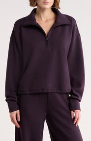 Z by Zella Whisper Knit Half Zip Sweatshirt