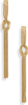 EYE CANDY LOS ANGELES Belinda Knot Fringe Drop Earrings