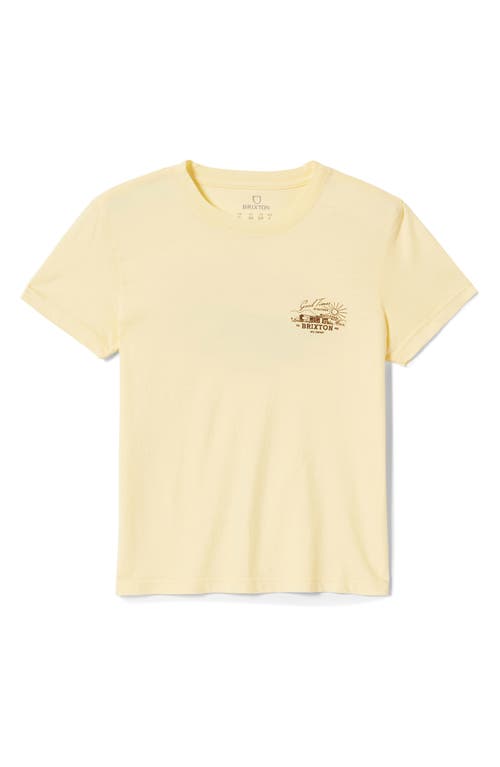 Brixton Good Times Cotton Graphic T-shirt In Panna Cotta
