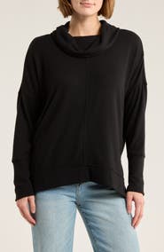 Caslon® Cowl Neck Long Sleeve Tunic Top